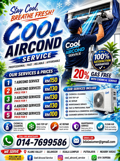 cool aircon service kota damansara